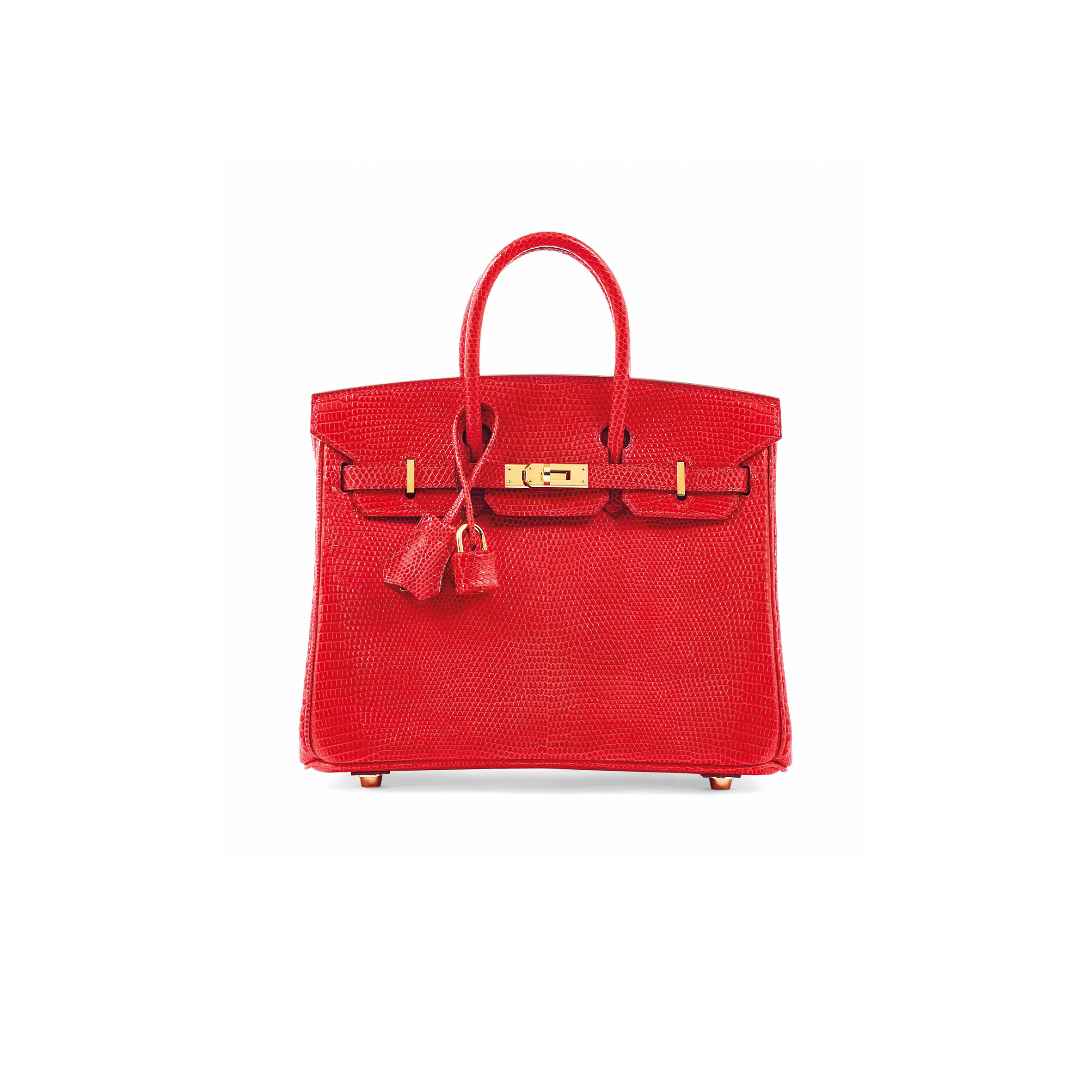 H**mes master birkin 25 lizard leather flag red gold buckle h028352ca14 (25*20*13cm)